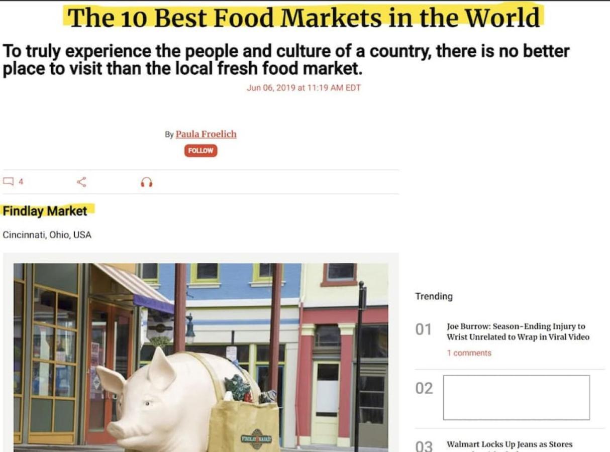 Lux Food Market House | Walk Everywhere Apartment Cincinnati