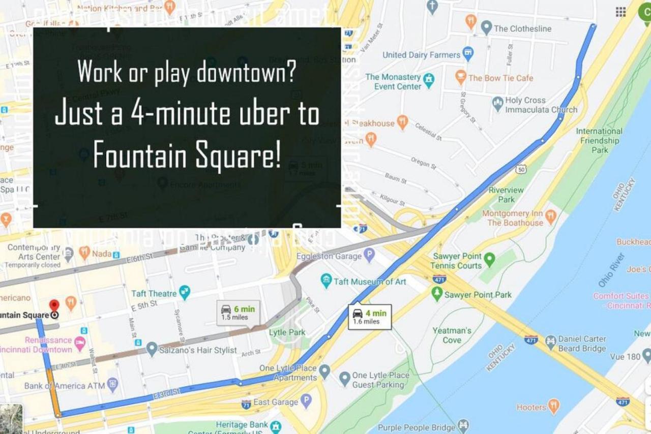 Explore Downtown And Mount Adams With River Views Cincinnati